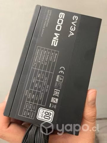 Fuente de poder evga 600w2 80 plus - Imagen 3