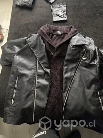Chaqueta ecocuero de hombre