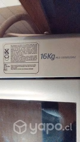 Lavadora 16 kilos