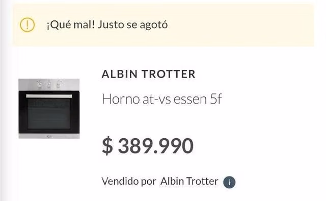 Horno empotrable electrico Albin Trotter 65 Lt