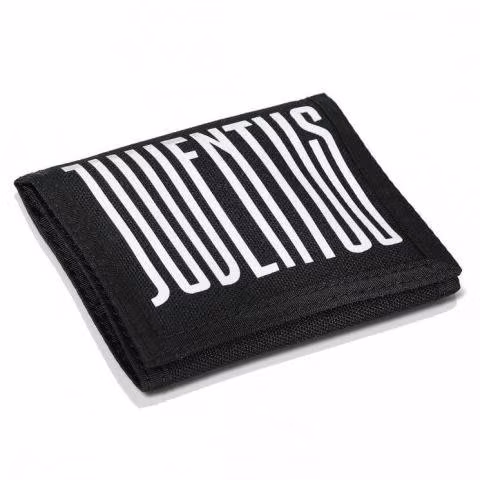 Juventus Billetera Negra c/ Estampado y Logo