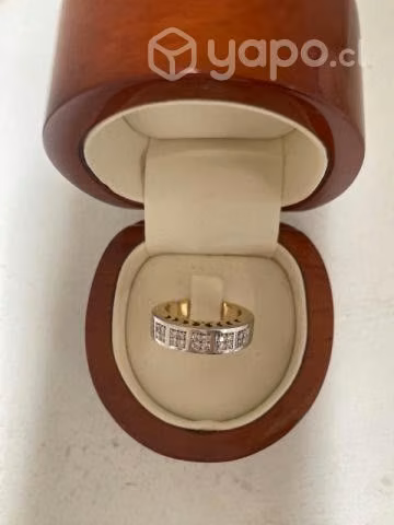 Anillo oro 18 k, diamantitos - Imagen 2