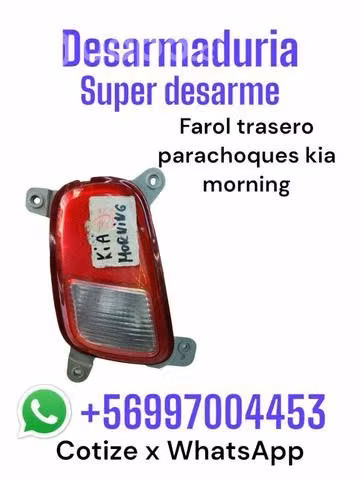 Faro trasero parachoque Kia morning