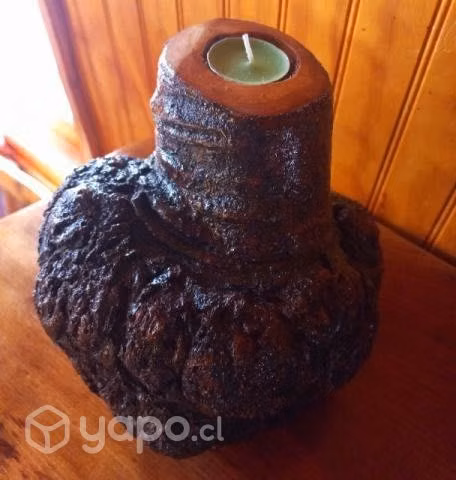 Porta velas de pecotra