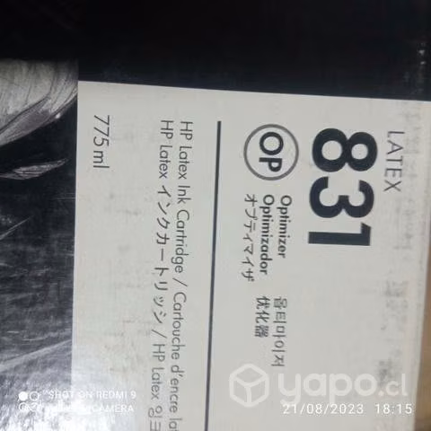 Tintas HP 831a colores originales de 775ml - Imagen 2