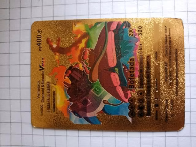 Carta Dorada Pokémon Charizard