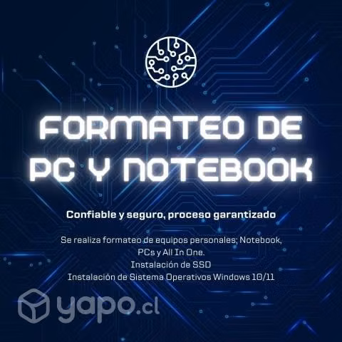 Formateo / Restablecimiento de PC y Notebooks