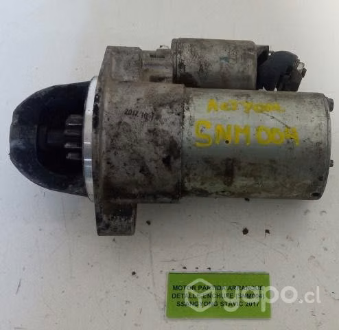 Motor Partida Arranq Detalle Ssangyong Stavic 2017