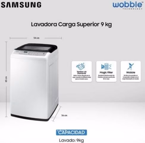 Lavadora Samsung 9 Kg