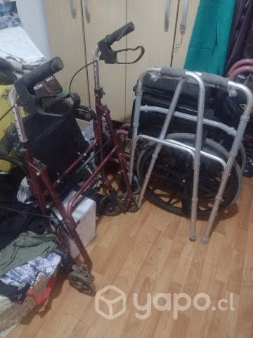 silla de ruedas , burrito y andador