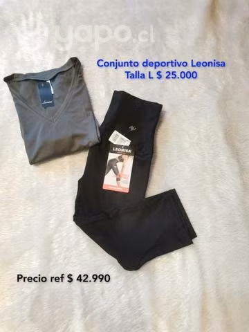 Conjunto deportivo Leonisa calza c/ porta celular
