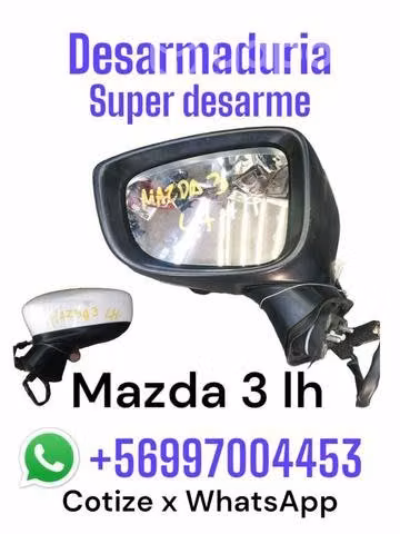 Espejo izquierdo Mazda 3 desarmaduría