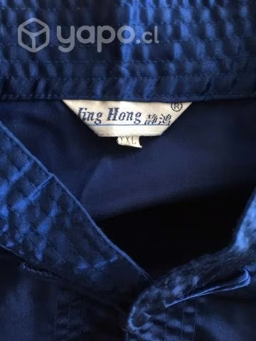Chaqueta seda Taichi Azul - Imagen 3