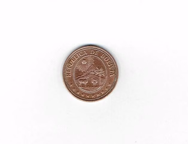 Moneda de Bolivia, 1969. Diez centavos