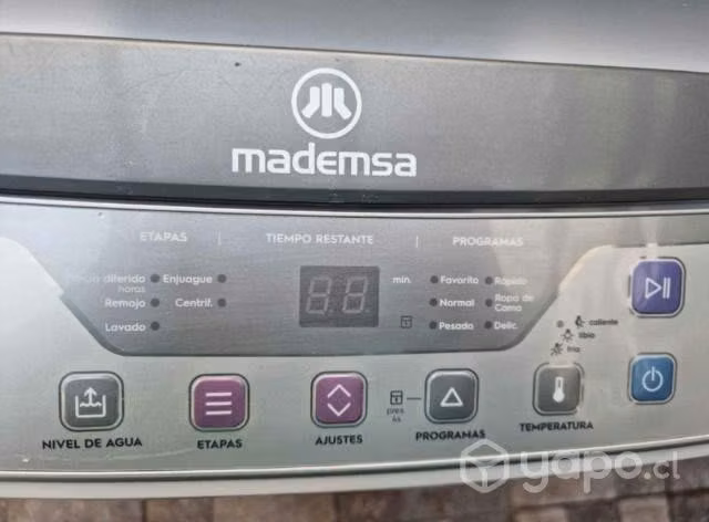 Lavadora Mademsa 9.5 kg. Fuzzy Logic