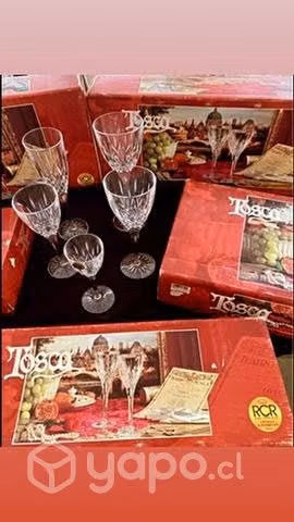 Copas de Cristal italiano, sin uso - Imagen 3