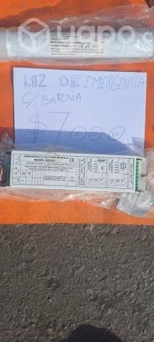 Sistema luz emergencia con batería e inversor