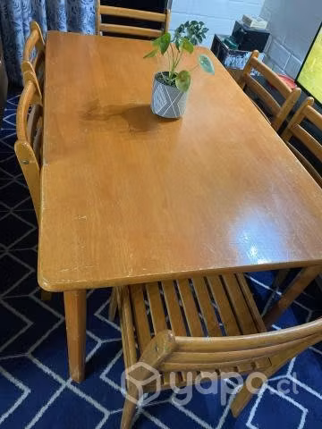 Bello comedor 6 sillas de muy buena madera