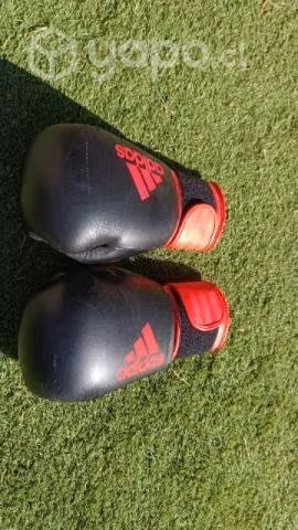 Guantes de boxeo y saco