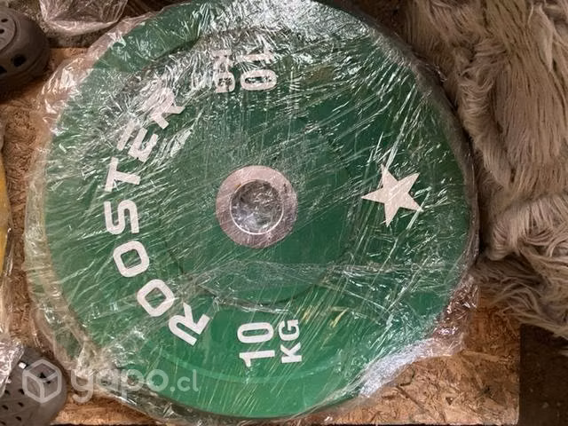 Barra olímpica y discos olímpicos nuevos