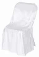 Funda de silla blanca