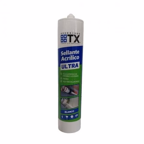 Sellante acrílico ultra blanco 450g
