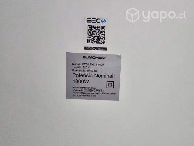 Calefaccion 1800 W - Imagen 2