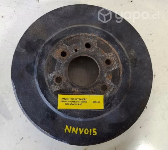 Tambor Freno Tras der (NNV015) Nissan Navara SE