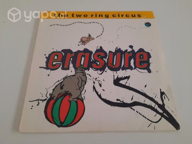Vinilo Erasure "The Two Ring Circus" USA 1987
