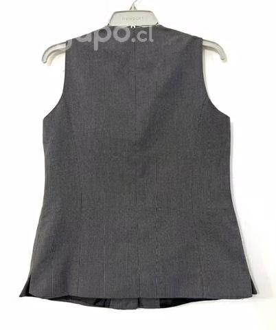 Chalequin Entallado Marca Scappini Talla 40 Gris - Imagen 2