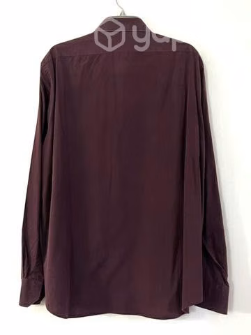 Camisa Marca Camicissima Slim Fit Talla Xxl Burdeo
