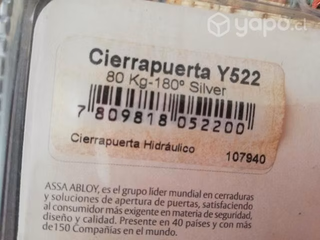 Cierrapuerta Hidráulico Y522 Yale - Imagen 2