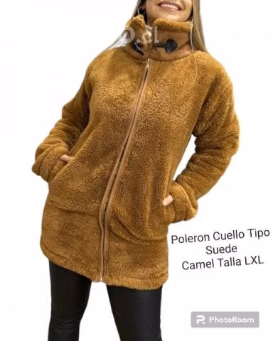 Poleron cuello suede - Imagen 2