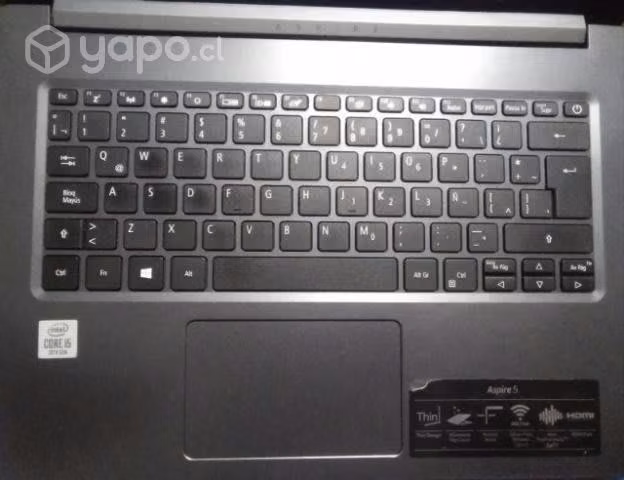 Notebook acer aspire 5 con intel core i5