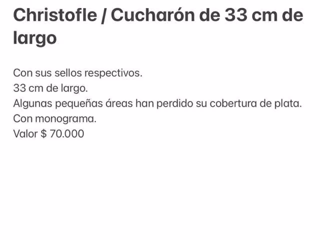 Christofle Cucharón de 33 cm de largo - Imagen 2