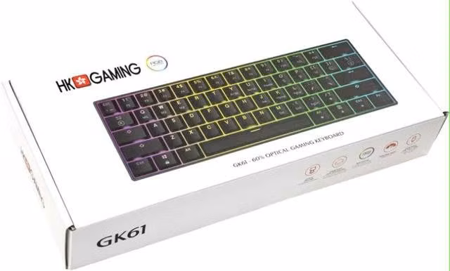 Teclado mecánico HK Gaming GK61 RGB