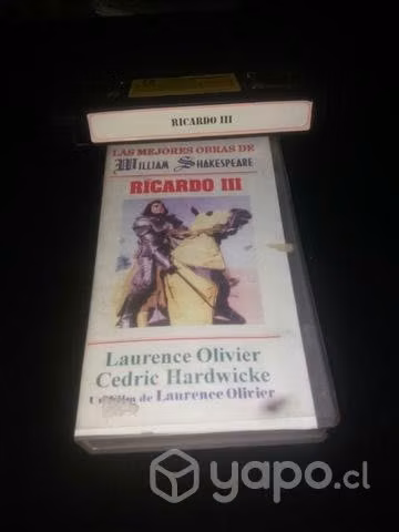 Película Ricardo III vhs