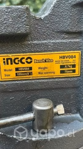 Tornillo de banco marca ingco 4 pulgadas