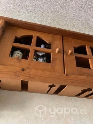 Conjunto de muebles de pino oregon