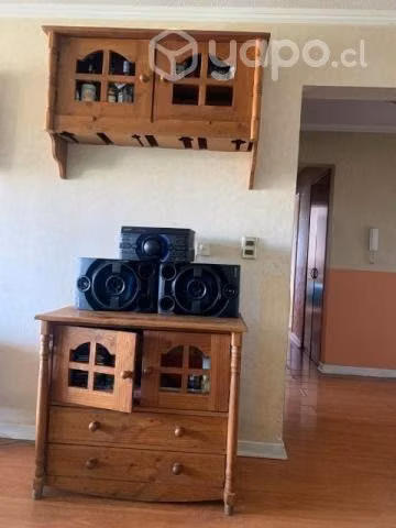 Conjunto de muebles de pino oregon