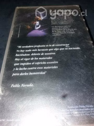 Película Documental Las casas de Neruda vhs - Imagen 2