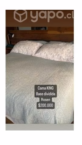Cama Rosen , tamaño King. Base dividida