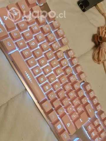 Teclado Gamer Fantech K613L Sakura Pink Edition, L