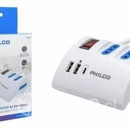 Alargador Extension Philco 3 Enchufes + 2 Usb + 1 - Imagen 2