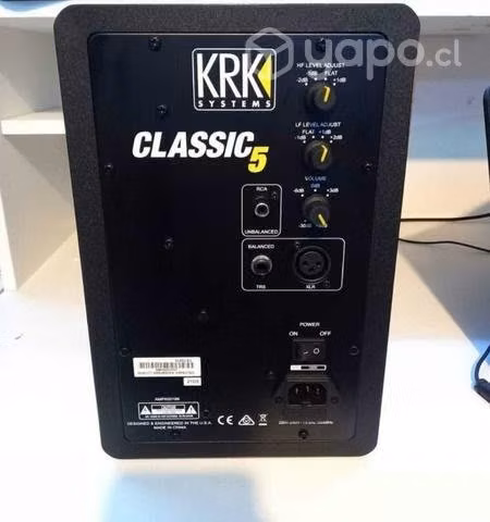 Monitores krk 5 y luces led