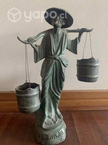 Figura de bronce. Buscador de agua
