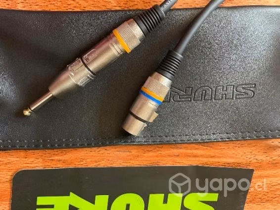 Micrófono SM48 marca SHURE + cable + Adaptador