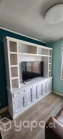 Mueble tipo rack TV blanco
