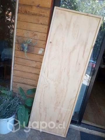 Biombo rústico de madera