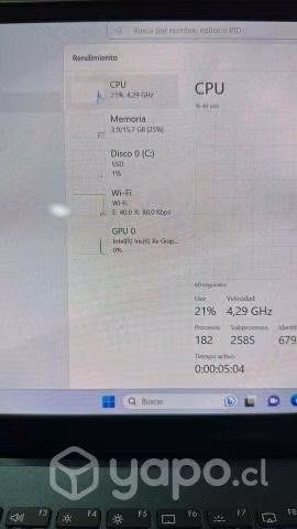 Zeenbook i7 11va 16b ram 512 SSD - Imagen 4